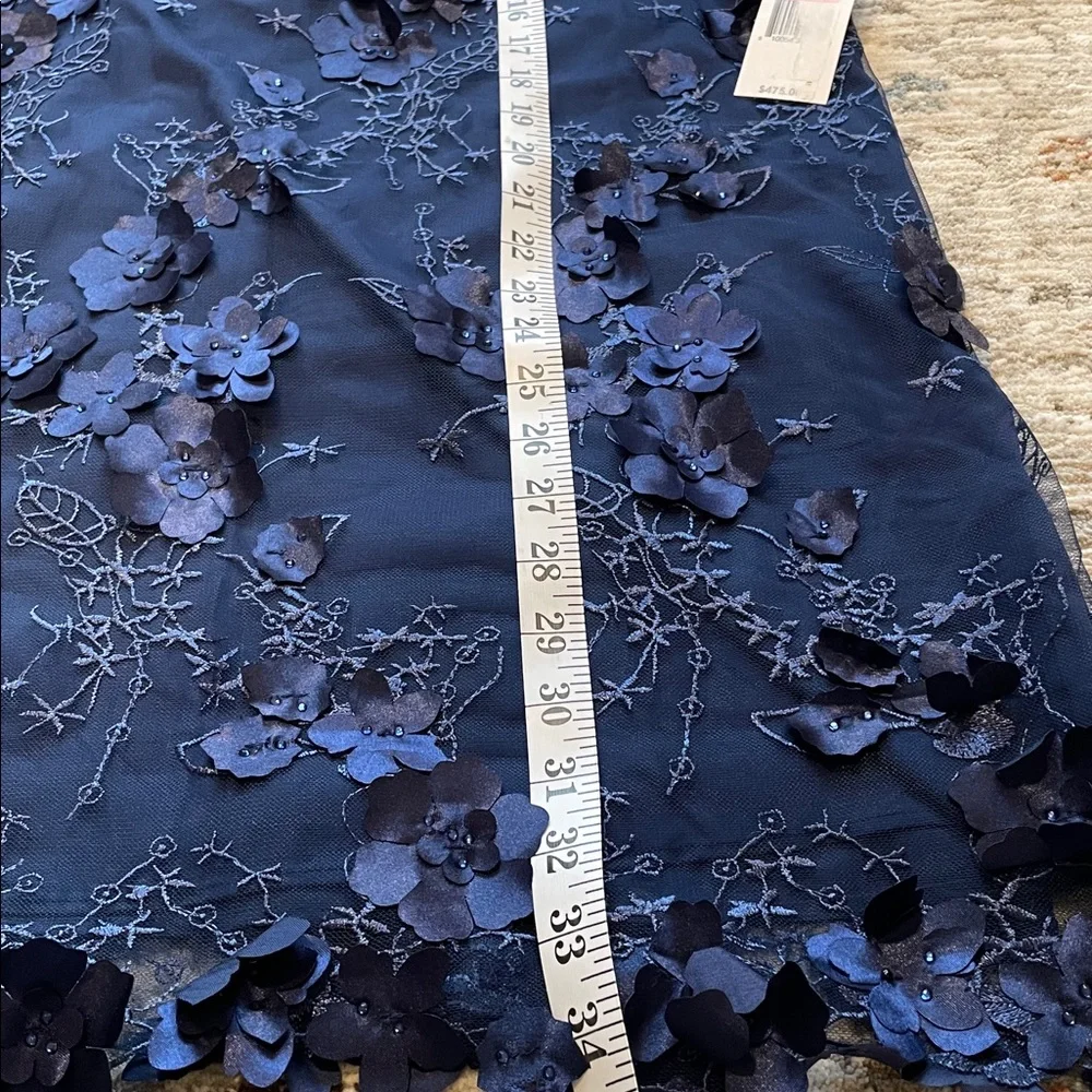 Mestiza New York The Flora A-Line Mini Dress Navy‎ Blue Long Flare Sleeve Med